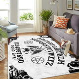 Spirit Board Carpet Skull Rug Soft Cat Mat Ouija Satanic Carpet For Living Room Bathmat Child Adult Play Mat Door Mat