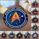 Star Trek Logo Area Round Rug Decorative living room Carpet Door Mat Bath Mat Souvenier Home Decoration carpets for living room