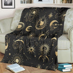 Sun And Moon Bohemian 3D Printed Blanket