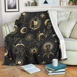 Sun And Moon Bohemian 3D Printed Blanket