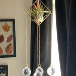 Suncatcher Crystal Four Prism Geometry Lightcatcher Home Decor Gift