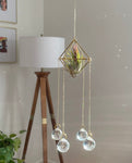 Suncatcher Crystal Four Prism Geometry Lightcatcher Home Decor Gift