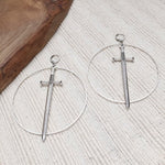 Sword Excalibur Statement Earrings classical Occult Dark Gothic Jewelry Dagger Women Fashion Gift Classics New 2020 Exaggerate