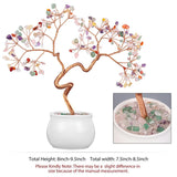 Luck Money Crystal Tree With Ceramics Base Natural Crystal Mineral Gemstone Craft Nordic Home Ornaments