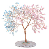 Crystal Money Tree With Agate Slice Base Handmade Bonsai Tree For Wealth And Luck Fengshui Home Decoration|Jewelry