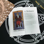 Astrology Tarot Card Set Rose Gold Table Game 12*7cm Paper Guide  Divination