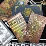 Astrology Tarot Card Set Rose Gold Table Game 12*7cm Paper Guide  Divination