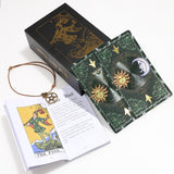 Astrology Tarot Card Set Rose Gold Table Game 12*7cm Paper Guide  Divination