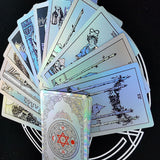 Astrology Tarot Card Set Rose Gold Table Game 12*7cm Paper Guide  Divination