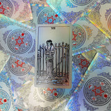 Tarot Suit Laser Colorful Divination Board Game Prediction Tarot Card