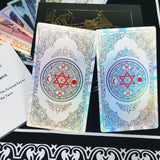 Tarot Suit Laser Colorful Divination Board Game Prediction Tarot Card