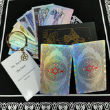 Tarot Suit Laser Colorful Divination Board Game Prediction Card