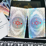 Tarot Suit Laser Colorful Divination Board Game Prediction Card