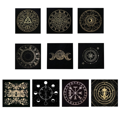 Tarot Table Altar Cloth Metaphysical  Square Pendulum Divination