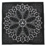 Tarot Tablecloth Rune symbols table cloth Moon Phase Wicca Altar Divination Board Game Velvet Card Pad Pagan Norse Viking Witch Tarot &Divination