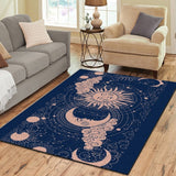 Pangan Wicca T Moon Tarot Card Background Rug, T Sun Carpet, Moon Carpet, Art Rug, Tarot Card, T Sun Tarot Carpet, Halloween Rug