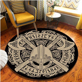 The Vikings Pattern Area Rug Round Floor Mat Living Room Carpet Bathroom Kitchen Rug Doormat