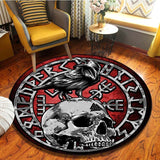 The Vikings Pattern Area Rug Round Floor Mat Living Room Carpet Bathroom Kitchen Rug Doormat