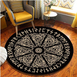 The Vikings Pattern Area Rug Round Floor Mat Living Room Carpet Bathroom Kitchen Rug Doormat