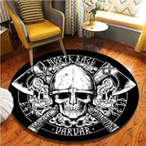 The Vikings Pattern Area Rug Round Floor Mat Living Room Carpet Bathroom Kitchen Rug Doormat