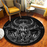 The Vikings Pattern Area Rug Round Floor Mat Living Room Carpet Bathroom Kitchen Rug Doormat