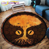 The Vikings Skull Pattern Area Rug Round Floor Mat Living Room Carpet Bathroom Kitchen Rug Doormat