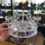 Seven Star Plate Crystal Ball Holder