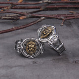 Unique Men's Fashion Black Ring Africa Grassland Lion Jewelry Father's Day Anniversary Gift Banquet Party Band Rings