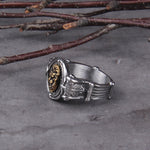 Unique Men's Fashion Black Ring Africa Grassland Lion Jewelry Father's Day Anniversary Gift Banquet Party Band Rings