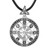New Magicun Viking~Viking Hem of Awe Rune Pendant Necklace EthnicRune Aegishjalmur Necklace