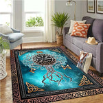 Summon the Spirit of the Vikings: Norse Mythology Symbols Rectangle Rug for Legendary Home Décor