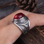 Magic Ring~Viking Nordic Mythology Giant Wolf Men Ring Defense Totem Wolf Fashion Hip Hop Rock Unisex Finger Ring Punk Gift