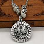 New Magicun Viking~Viking Pendant Amulet Men's silver necklace vintage pagan jewelry 1pc