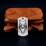 New Magicun Viking~Viking Pendant Norse Futhark Wolf Necklace Men's Pagan Amulet jewelry 1pc