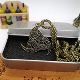 New Magicun Viking~Viking Pendant Triple Horn of Odin Smybol  Ancient silver vintage style pagan jewelry 1pc