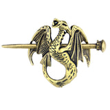 Viking Renaissance Dragon Hair Sticks Wyvern Dragon Hairpin Hair Accessories Jewelry