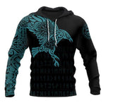 Viking The Raven of Tattoo 3D Printed Men Hoodies Retro Harajuku Fashion Hooded Sweatshirt Autumn Hoody Casual streetwear hoodie