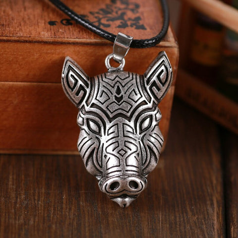 New Magicun Viking~Viking jewelry pig Pendnat Necklace talisman pagan 1PC