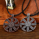 New Magicun Viking~Vintage Kolovrat Pendant Slavic Kolovrat Amulet Necklace Pendant Viking
