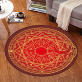 Pentagram Fluffy Rugs Anti-Skid Shaggy Area Home Bedroom Carpet Floor Mat