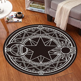 Pentagram Fluffy Rugs Anti-Skid Shaggy Area Home Bedroom Carpet Floor Mat