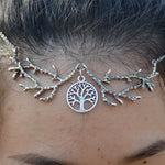 Witch Antlers Branch Tree Of Life Headband Forehead Head Chain Charm Wedding Hair Jewelry
