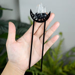 Witch Celtics Crescent Moon Pentagram Lotus Hair Sticks Magic Mysterious Hairpin Wiccan Pagan Gothic Hair Jewelry For Gift