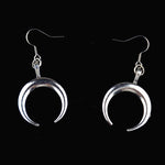 Witch Crescent Moon Earrings Pagan Gothic Jewelry Goddess Mysterious Gift