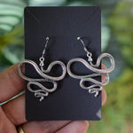 Witch Earrings Silver Dragon Snake Hand Statment Sword Drop Earrings Occult Spirit Pagan Skull Axe Earrings Wicca Gift