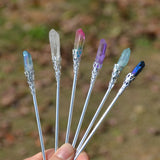 Witch Hairpin Raw Crystal Quartz Hair Sticks,Healing Wedding Hair Comb,Witch Jewelry,Bride Accessories