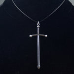 Witch Necklace Swords Necklace Gothic Pagan Dagger Pendant Tarot Occult Dark Witchy Jewelry