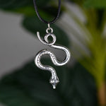 Witch Silver Snake Necklace Pagan Spirit Serpent Ouroboros necklace Gothic Spirit Occult Jewelry Wicca Gift