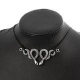 Witch Snake Choker Necklace Gothic Pagan Wiccan Jewelry For Gift