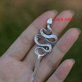 Witch Snake Hair Stick Serpent Hairpin Medusa Tribal Pagan Hair Jewelry